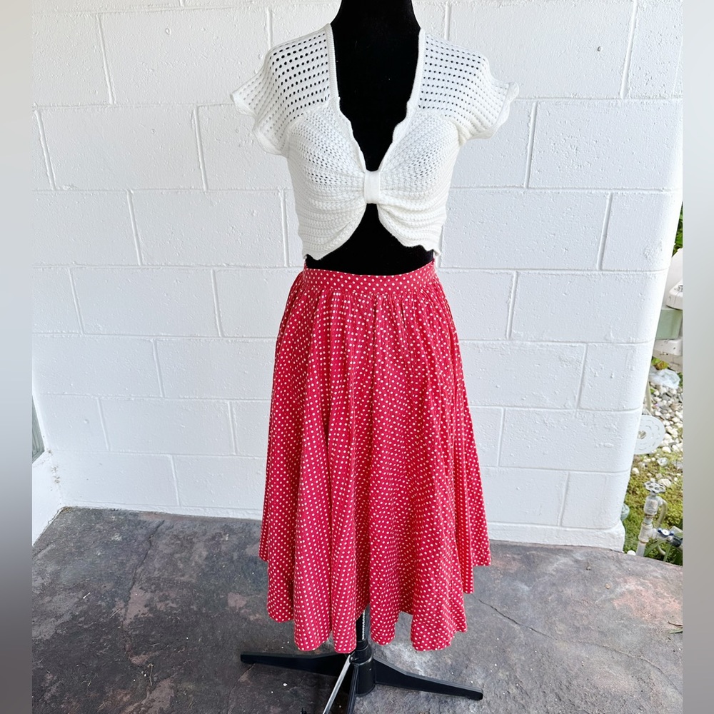 Vintage Polka Dot Skirt